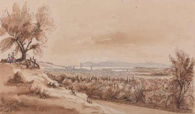 Nice from the Genoa Road by Edward Lear